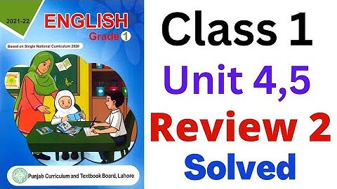 Class 1|English PTB| Review 2 Solved @LZOfficial