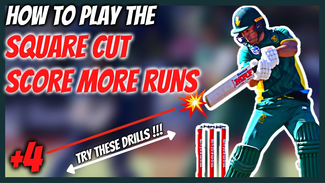 How To Play The SQUARE CUT / SCORE MORE RUNS / Try These Drills - YouTube