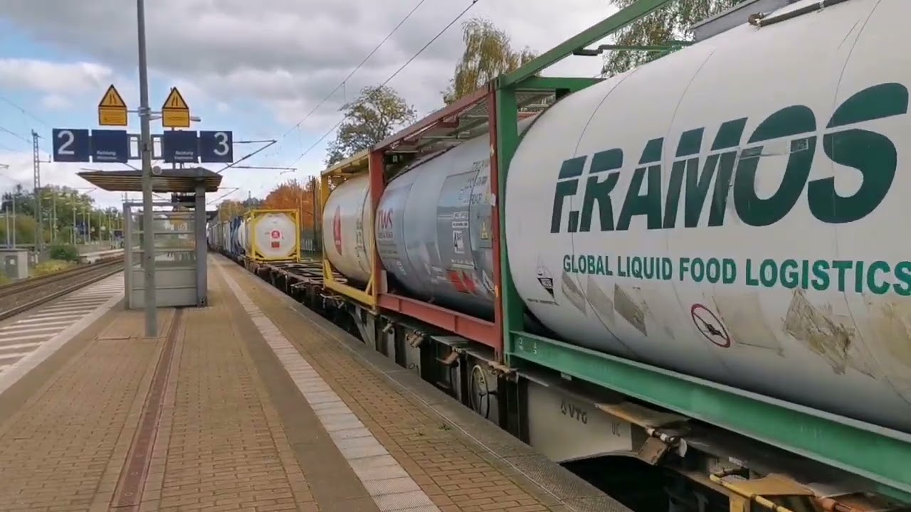 Dedensen-Gümmer am 30.10.23 mit ICE, IC, Güterzügen