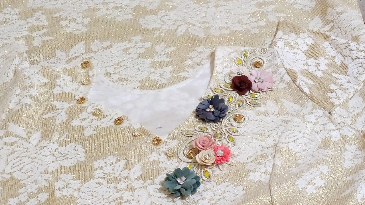 تفصيل وخياطة قندورة للاعراس/تفصيل كم الكورني(القرطاس)بكل سهولة