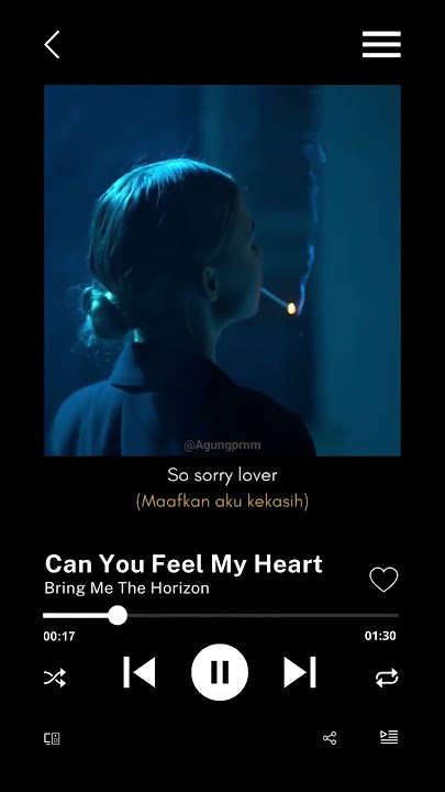 Can you feel my heart - Bring me the horizon | Story wa (lirik dan terjemahan)