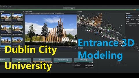 altspace - Dublin City University Front Entrance Sculpture Ground Truthing 3D Modelling