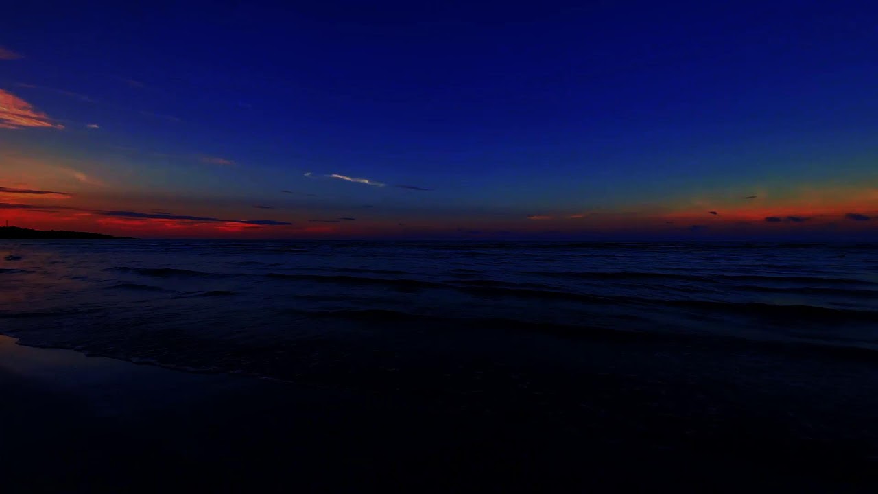 Night Ocean Waves Black Screen | Deep Sleep Beach Ambience Sound