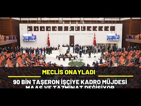 90 Bin Taşerona Kadro Müjdesi! Torba Yasa ile Taşeron KİT Belediye Şirket İşçisi TYP Kadrolu Olacak!