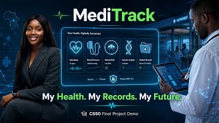 I Built a Smart Health App That Tracks Everything 😳 | MediTrack Demo (CS50 Final Project)