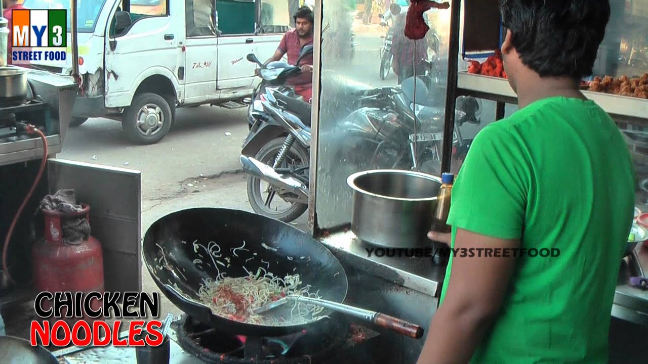 CHICKEN NOODLES | STREET FOOD | HYDERABAD STREET FOOD | CHICKEN RECIPES street food