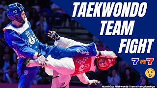 Taekwondo Team Fight || Highlights || World Cup Taekwondo Team Championships