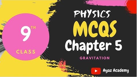 Kpk Class 9th Physics Chapter 5 Gravitation Mcqs with Answers
