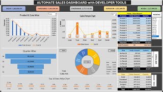 Automated Dashboard with Developer Tools in Excel without VBA (Hindi) #excelsdive #exceldive