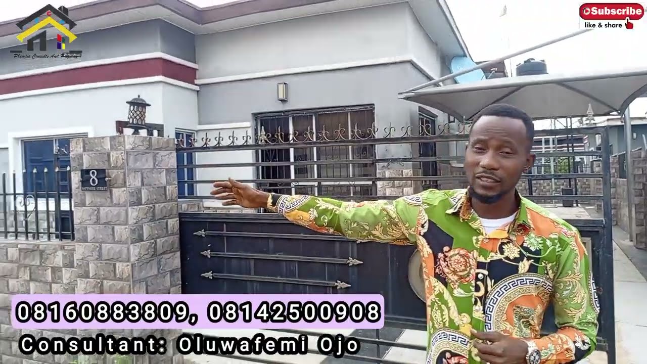 Distress Sale: 3 bedroom finished bungalow with Solar, AC, Smart 4G network&other features for sale