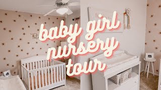 BABY GIRL NURSERY TOUR | girly \& boho themed!