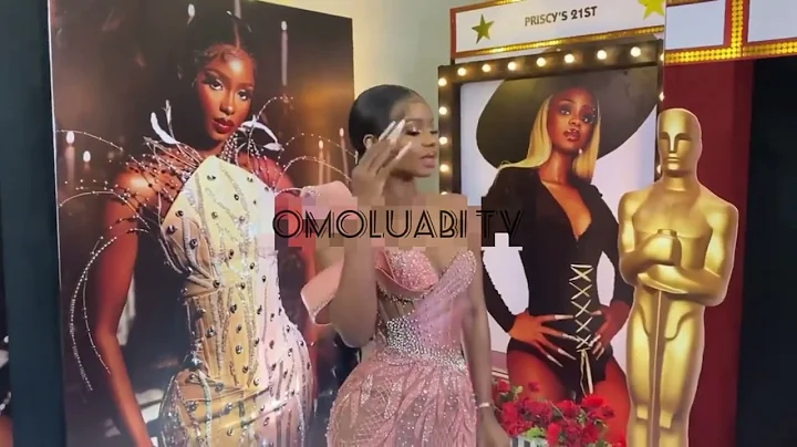 Priscy, Iyabo Ojo’s daughter, arrives at her 21st birthday party