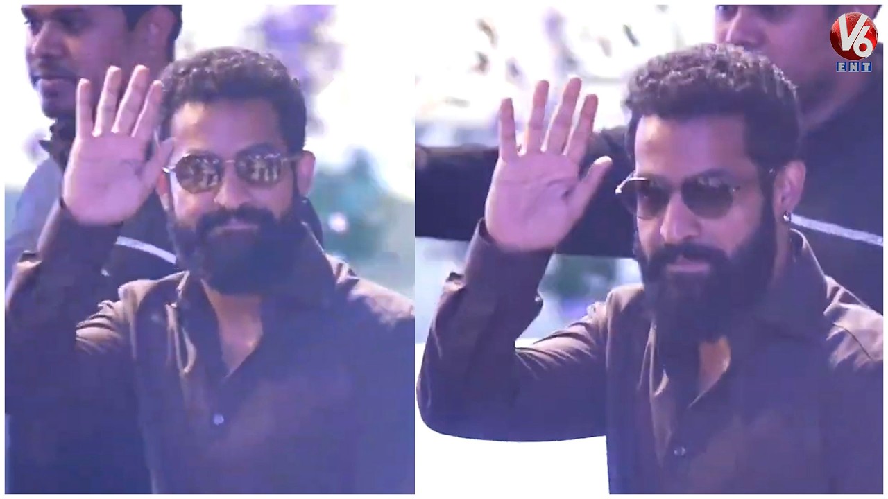Man of Masses NTR Mass Entry @ KIMS Hospitals, Bengaluru - Grand Opening Ceremony | V6ENT