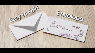 Easy To Fold Envelope Using Printer Paper