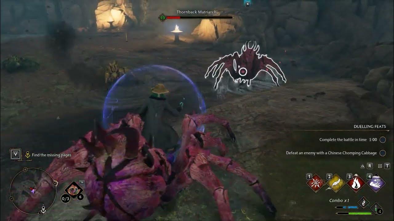 Fighting Giant Spiders Hogwarts Legacy YouTube