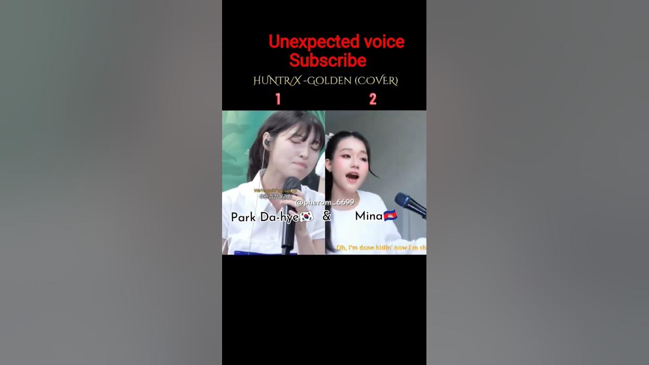 2nd part : Golden Hunter k-pop song covered 😱🔥by Mina 🇰🇭 outstanding voice💥#shorts #demonhunter#kpop
