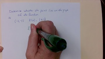 Point lies on the graph