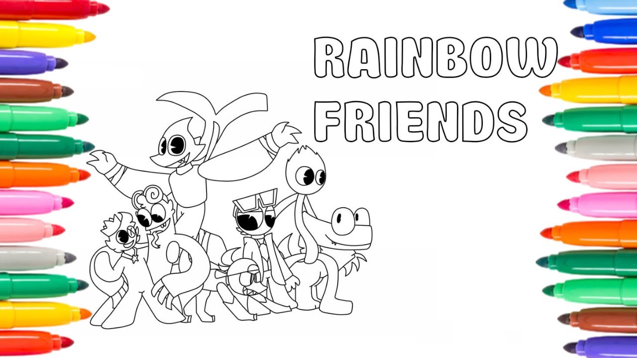 🌈✨ Rainbow Friends Chapter 2 coloring pages