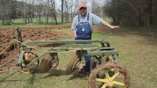 Plowing with a John Deere 402 Disc Plow