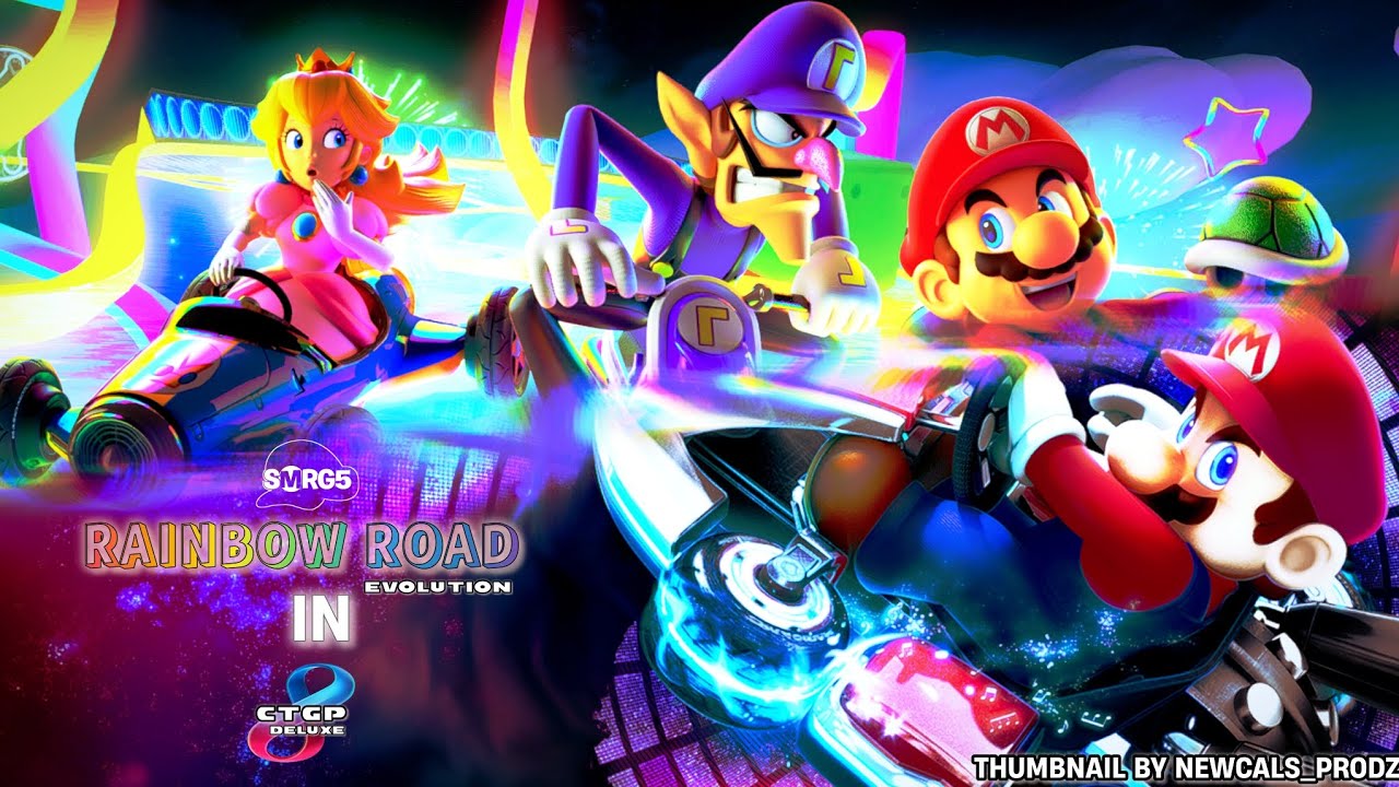Rainbow Road Evolution in CTGP Deluxe 🔥🌈