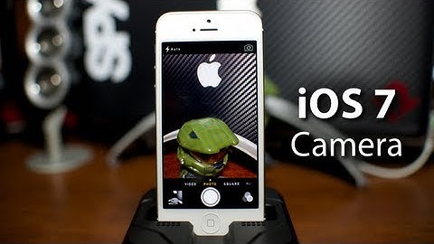 iOS 7 - Camera App On iPhone 5 With New Features