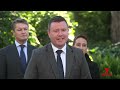 Protesters clash at One Nation's Victorian candidate launch | 7NEWS