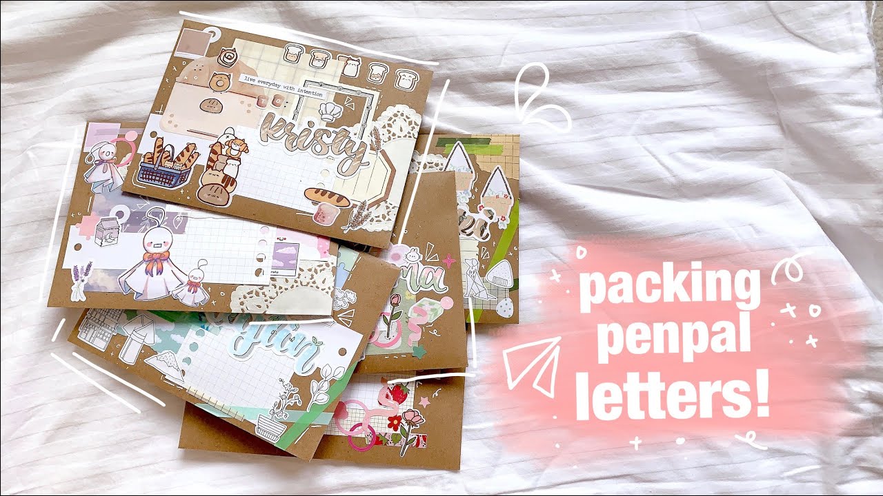 mass packing my penpal letters :")
