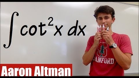 Integral of cot^2(x), calculus 2 tutorial