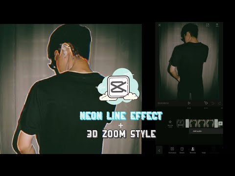 How i make overlay neon line effect and 3D zoom style ( tutorial in capcut ) #capcut