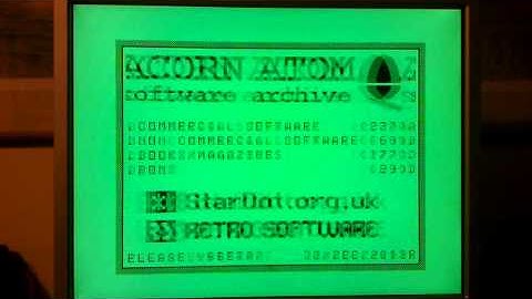 Acorn Atom Windowed Hardware Scrolling Demo