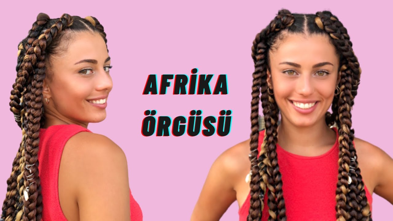 LASTİK METODU İLE AFRİKA ÖRGÜSÜ   |   KNOTLESS JUMBO BRAIDS TUTORIAL (EASIEST METHOD)