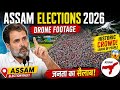 Assam Elections 2026 🔥 Massive Crowd Captured by DJI Mini 4 Pro Drone 