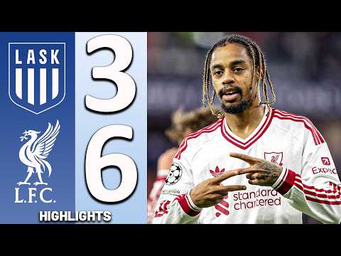 Lask vs Liverpool 3-6 • BARCOLA HATRICK - Highlights Uefa Champions League 26/27