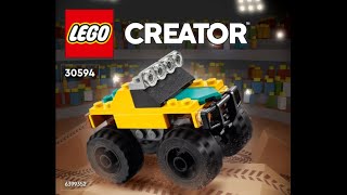Lego Instructions Creator 30594 Rock Monster Truck Polybags