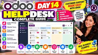 Odoo Day 14: Helpdesk Complete Guide 🚀 | Tickets, SLA Policies & Customer Support