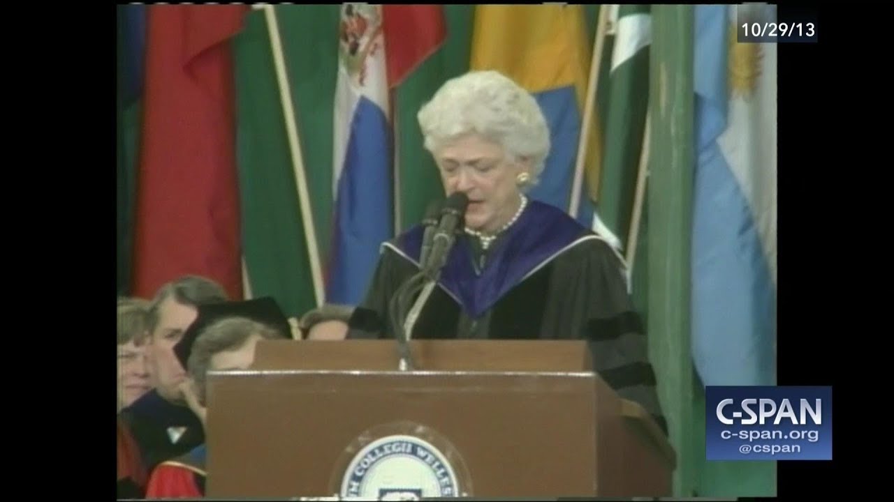 barbara bush quotes Barbara Bush Wellesley College Commencement - FULL VIDEO (C-SPAN)