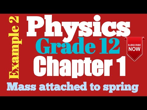 Mass Attached to a spring Example 2 - YouTube