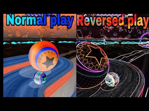 Portal run confrontation with amazing video effects- reversed play VS normal play