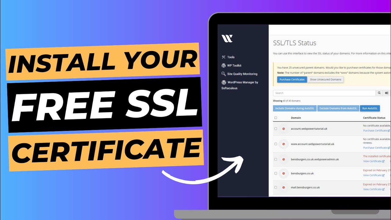 How To Install An SSL Certificate On Your WordPress Website - YouTube