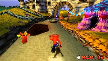 Crash Bandicoot 3: Warped [HD] 105% Playthrough part 44 (Level 15 - Double Header