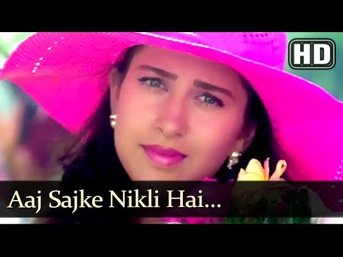 Aaj Sajke Nikli Hai (HD) - Papi Gudia Song - Avinash Wadhavan - Karisma Kapoor