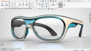 How to model Sports Glasses in SOLIDWORKS? 🕶 [60-minute Surface Modeling Masterclass by Jan]