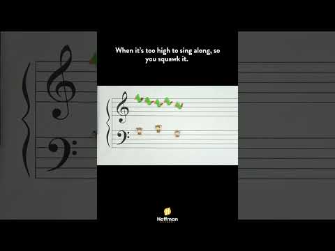 When the notes are too high, squawk it.