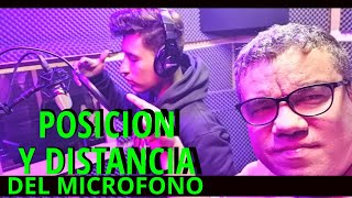 Secretos de  Distancia y Posición de micrófono al grabar  voz con Ronnie Tafur( vídeo vertical )