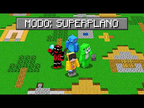 Minecraft, but it's a SUPER FLAT WORLD