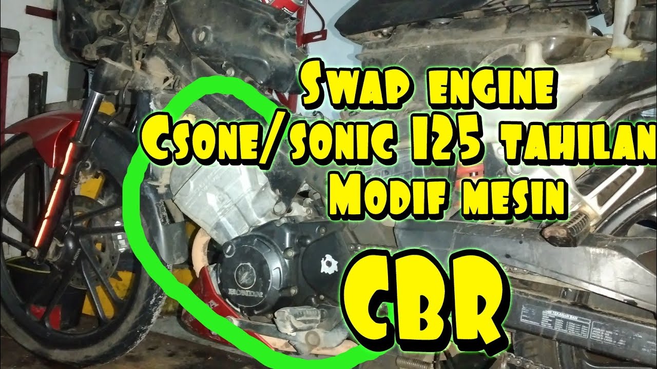 tutorial swap engine cs1/sonic 125 up CBR250R