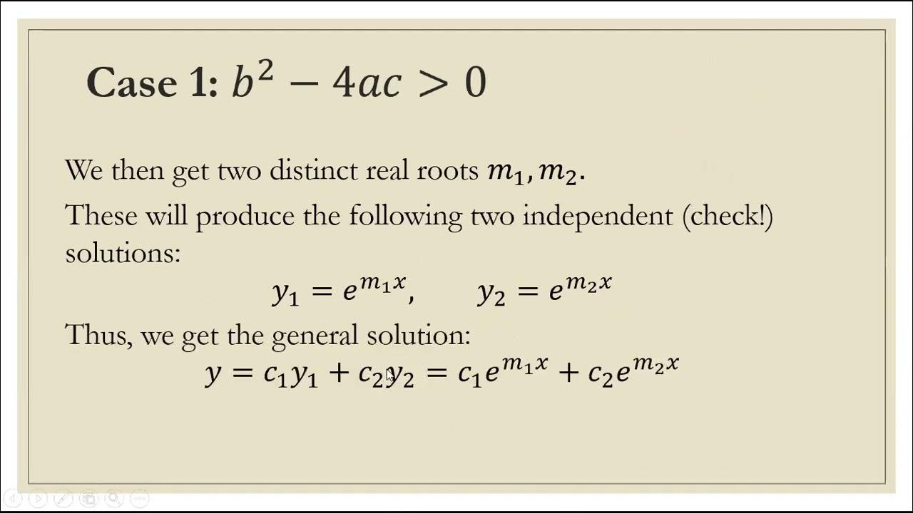 Lecture 10 of ordinary differential equations YouTube