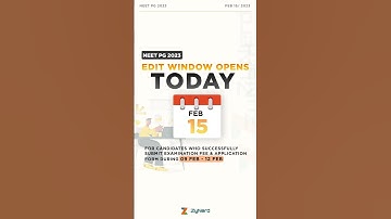 EDIT WINDOW OPENS TODAY | NEET PG 2023 #neet2023withzynerd