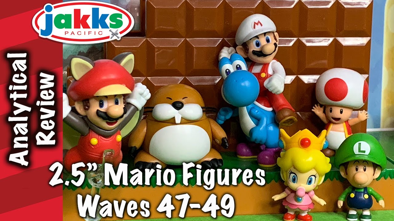 大阪のまりお Jakks 2.5Inch Mario figures Waves 47-49: Baby Luigi and Peach
