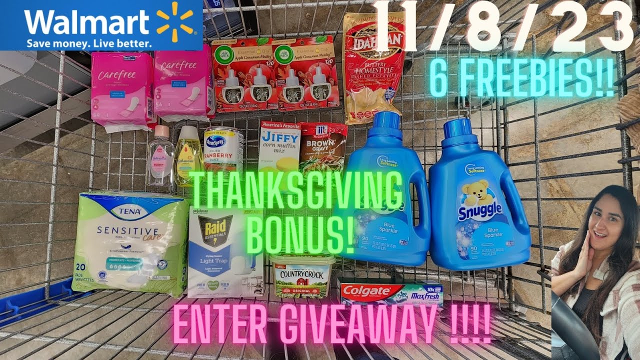 🔥Walmart Couponing Haul 11/8/23| Enter Giveaway!!!| 6 Freebies| AMAZING ...